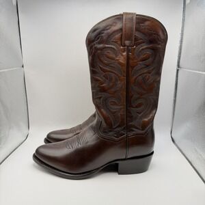 Dan Post Men's Tan Mignon Corona Leather Western Boots Brown Size 9.5 EW